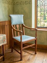 Arts And Crafts Armchair With Carved Heart 