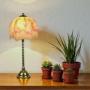 Arts And Crafts Table Lamp In Brass With Glass Shade