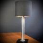 Deco Table Lamp With Black Glass Base