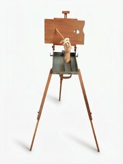 Travelling Artists Easel And Paint/brushes Box