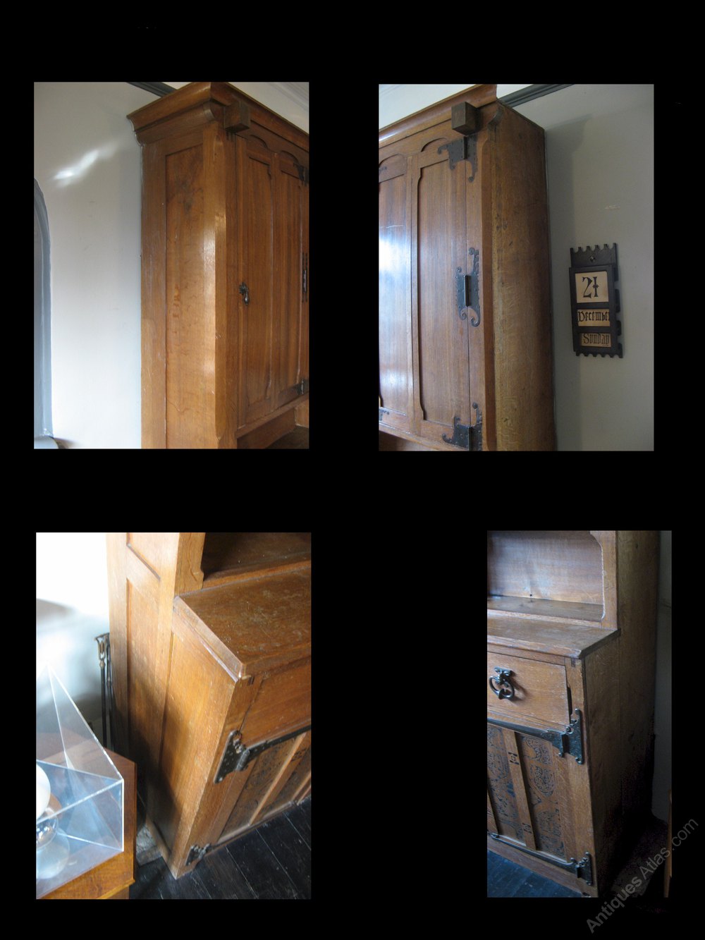 Arts And Crafts Cupboard With Stencilled Decoration Antiques Atlas