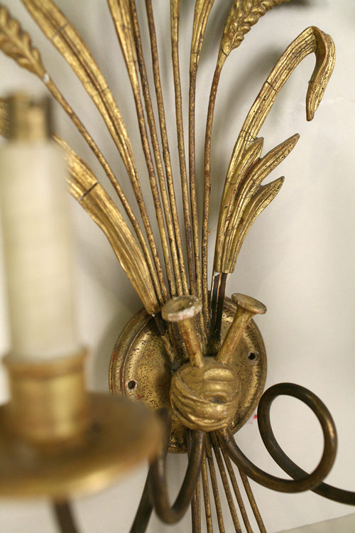Antiques Atlas - A Pair Of Gilt Wood Twin Branch Wall Lights