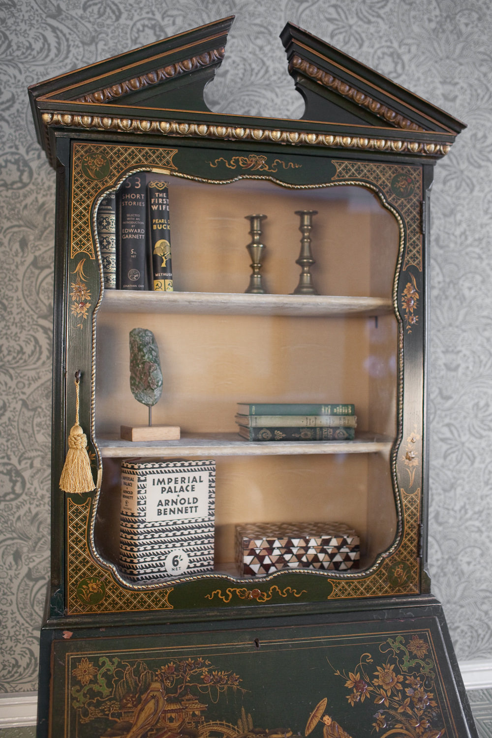Chinoiserie Bureau Bookcase - Antiques Atlas