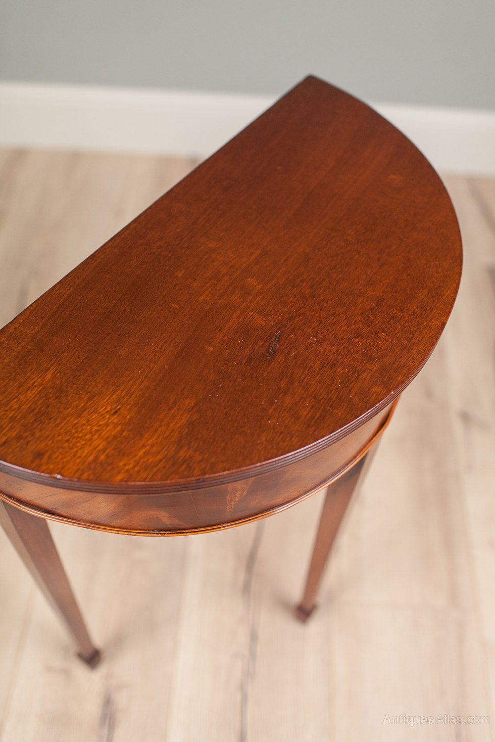 Antiques Atlas Small Half Moon Mahogany Side Table