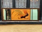 Rowley Gallery Marquetry Cockerell Panel Mirror 