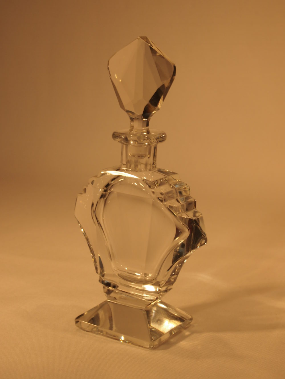 Antiques Atlas Art Deco Clear Glass Perfume Bottle