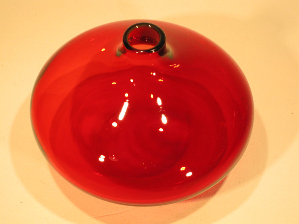 Antiques Atlas Red Squat Glass Bud Vase