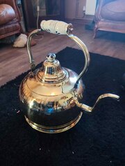 Antique Brass Pottery Kettle