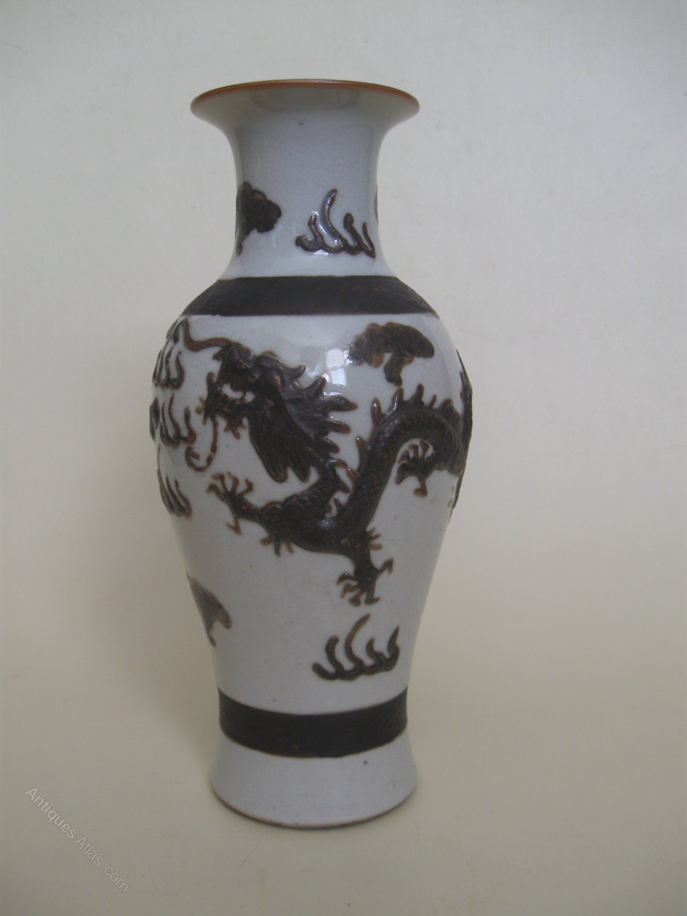 Antiques Atlas Antique Oriental Dragon Vase 19thCentury