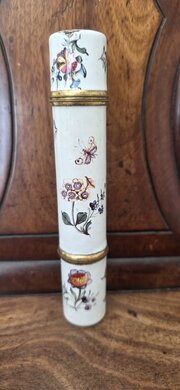 Rare 17thc Bilston Enamel Travelling Inkwell...