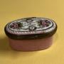 18th c. Staffordshire powder pink enamel patch box