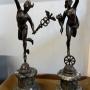 A Pair 19th C. Classical Bronze Figures 