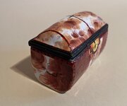 Late 18th C. English Enamel Novelty Trinket Box 
