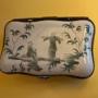 Late 18th c. French faience box with chinoiserie 