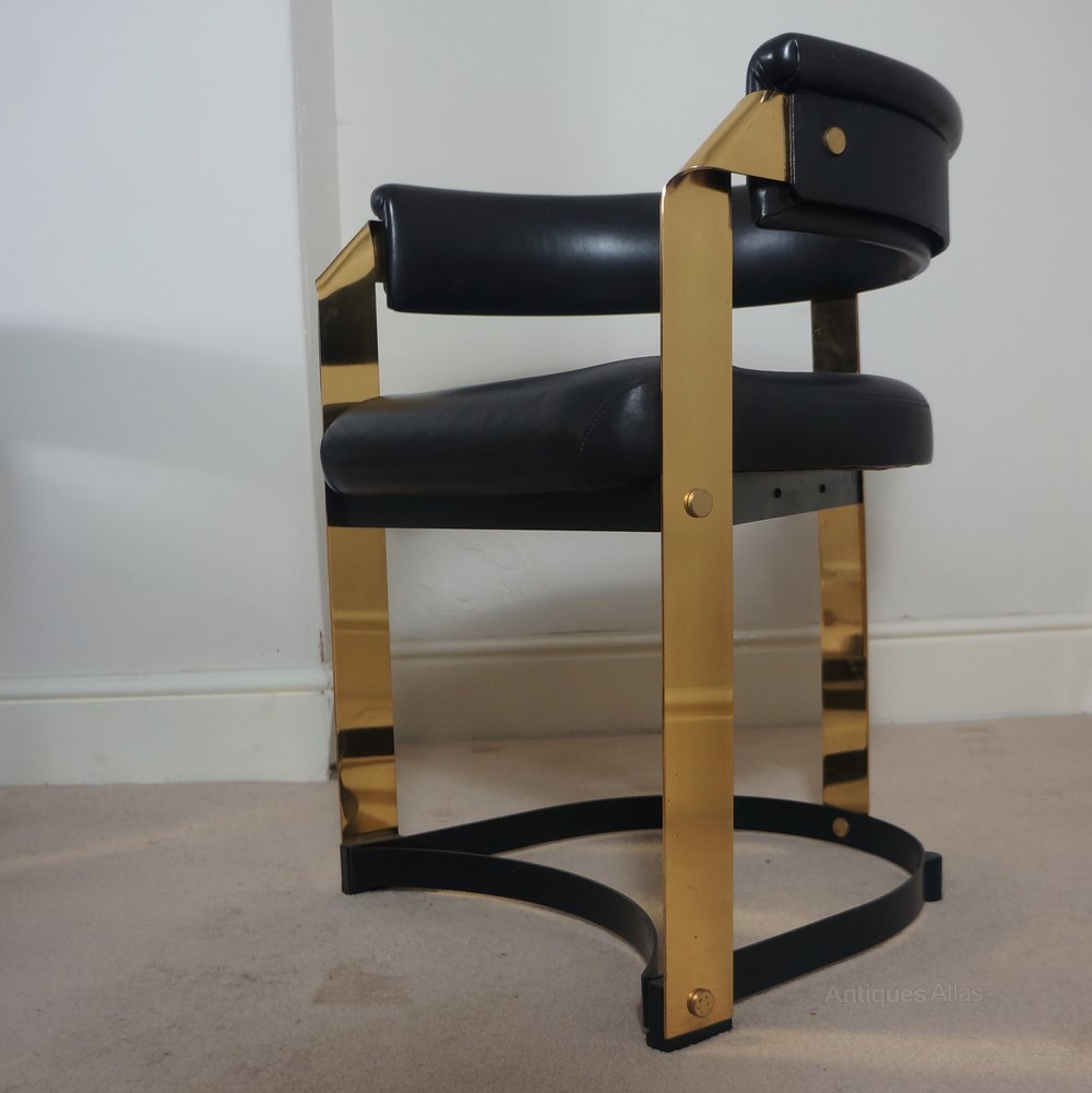 Antiques Atlas - 1970s 80s Dining Suite Table Six Leather ... 80s Armchair