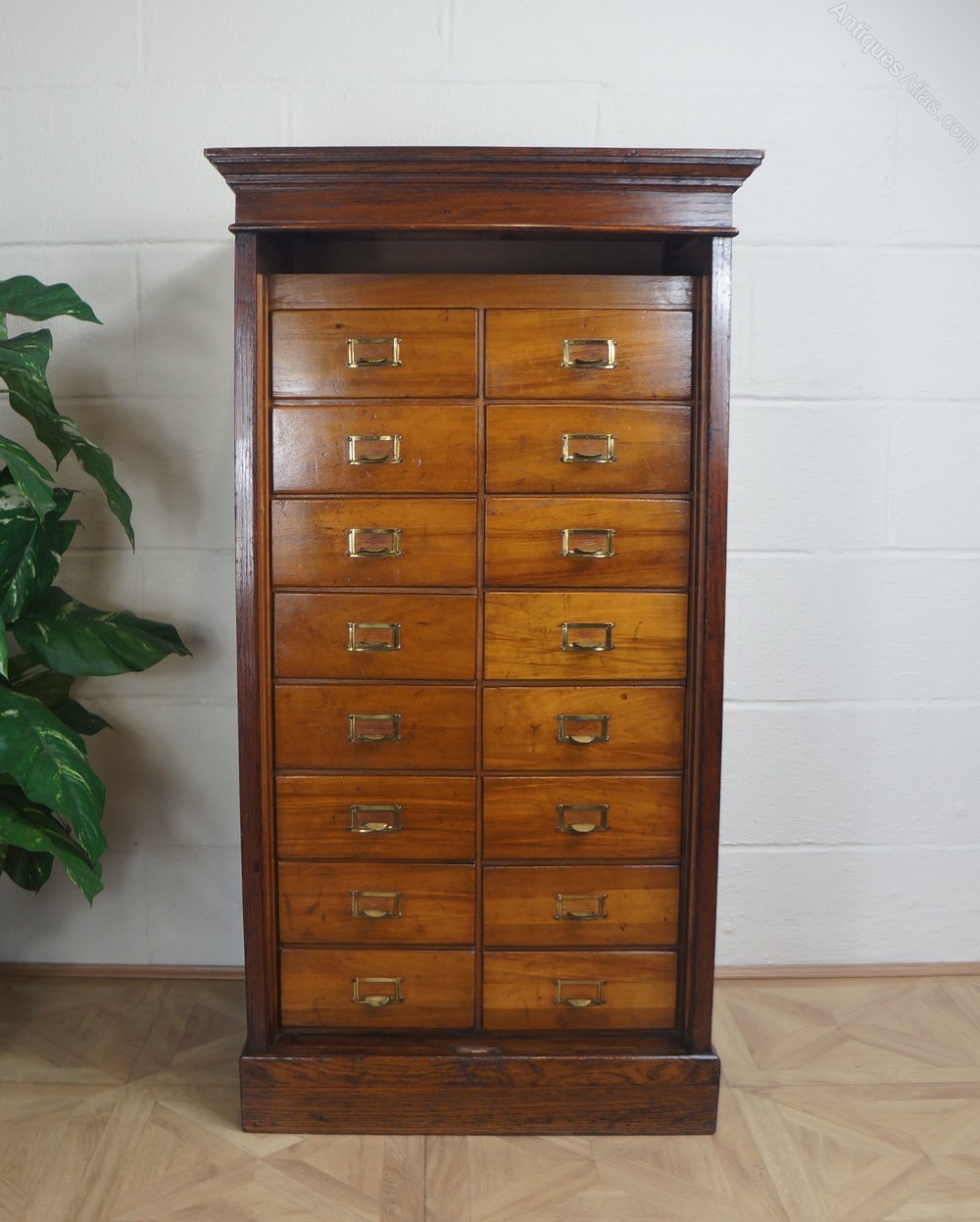 Victorian Oak Collectors Filing Antiques Atlas