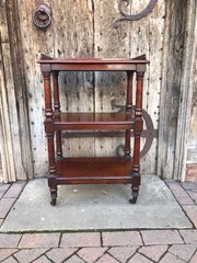 A Wonderful Quality 19th C Mahogany Three  Tier Etagere
