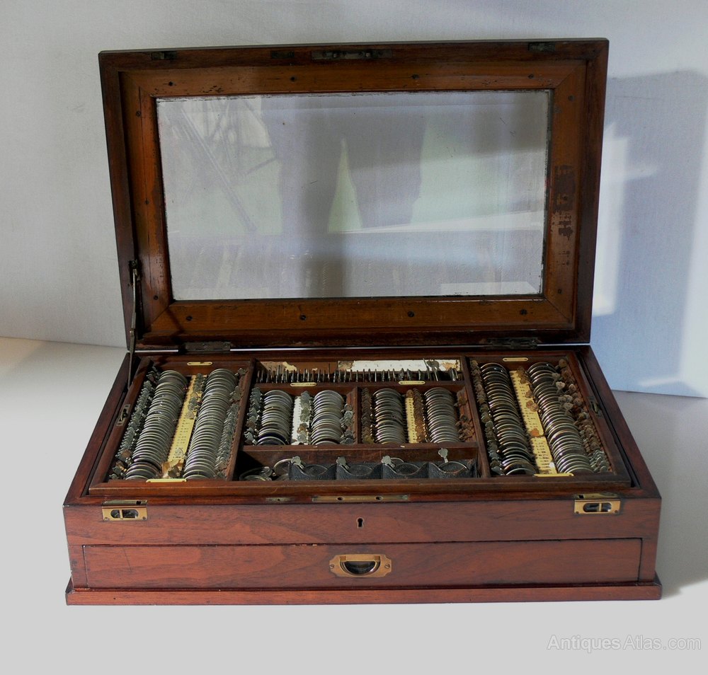 Antiques Atlas Opticians Boxed Eye Testing Set.