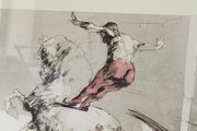 Claude Weisbuch (1927-2014) Circus Act Lithograph