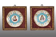 A Pair Of Sèvres Porcelain Display Plates. XIX C.