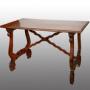 Antique fratino Refectory Table In Solid Walnut.