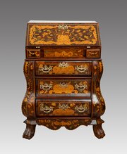 Dutch Bureau Made Of Fine Woods. Early XIX C.