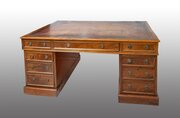 English Mahogany Desk. England, 19th Century.