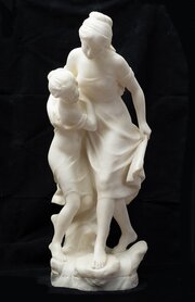 French Alabaster Sculpture. 19th Century.