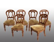Group Of Six Victorian Mahogany Chairs.