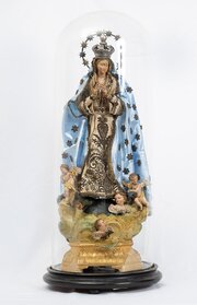 Italian Sculpture Depicting The Madonna. 19th C.