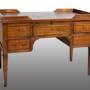 Louis XVI centerpiece desk in solid walnut.XVIII C