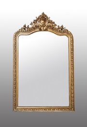 Napoleon III Gilded Wood Mirror. 19th Century.
