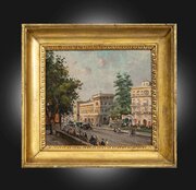  Oil Painting On Panel Signed De Corsi.