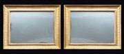 Pair Of Empire Frames In Gilded Wood. 19th Century
