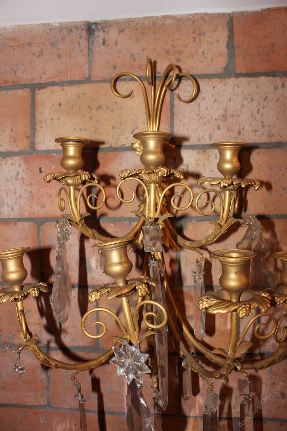 Antiques Atlas Pair Of Antique Wall Lamps In Gilded Metal.XXC.