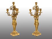 Pair Of Candelabra Signed H.PICARD. 19th Century.