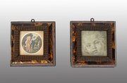 Pair Of Miniatures On Paper. Italy, 18th Century.