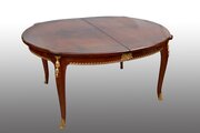 Table And Six Chairs In Thuja Burl. France, 19th C