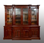 Victorian Four-door Bookcase. 19th Century England