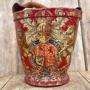 George III Leather Painted Armorial Fire Bucket 