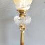 Antique Victorian Brass Corinthian Oil Lamp