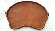 Early Mouseman Adzed Tray.