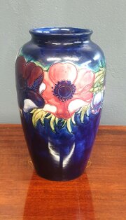 Moorcroft Anemone Pattern Vase C1930s