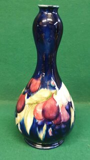 Moorcroft Double Gaud Shape 9&quot; Wisteria Vase.