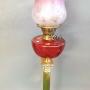 Victorian Ruby Glass Oil lamp.