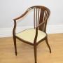 Edwardian Inlaid Tub Chair