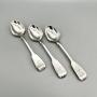 3 x William IV Silver Egg Spoons, Chawner, 1834