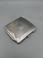 Art Deco Silver Compact Broadway  Co 1935