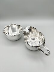 Art Nouveau Silver Plate Cream Jug & Sugar Bowl