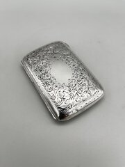 Edwardian Silver Cigarette Case, Chester, 1903